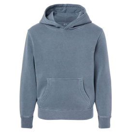 Independent Trading Co. PRM1500Y Youth Midweight Pigment-Dyed Hooded Sweatshirt - Pigment Slate Blue