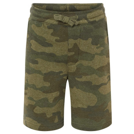 Independent Trading Co. PRM16SRT Youth Lightweight Special Blend Sweatshorts - Forest Camo Heather