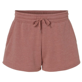 Independent Trading Co. PRM20SRT Women\'s Lightweight California Wave Wash Sweatshorts - Dusty Rose