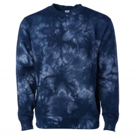 Independent Trading Co. PRM3500TD Unisex Midweight Tie-Dyed Sweatshirt - Tie Dye Navy