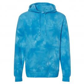 Independent Trading Co. PRM4500TD Midweight Tie-Dye Hooded Sweatshirt - Tie Dye Aqua Blue
