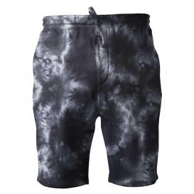 Independent Trading Co. PRM50STTD Tie-Dyed Fleece Shorts - Tie Dye Black