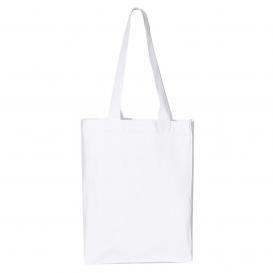 Q-Tees Q1000 12L Gussetted Shopping Bag - White