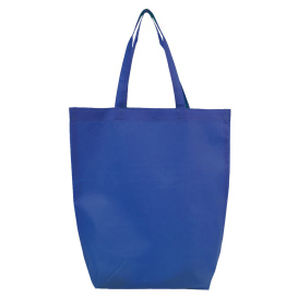 Q-Tees Q1251 Non-Woven Gusset Bottom Tote - Royal