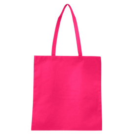 Q-Tees Q126300 Non-Woven Tote Bag - Hot Pink