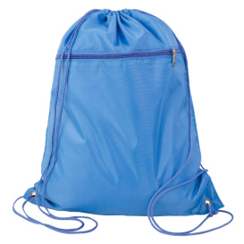 Q-Tees Q135200 Polyester Cinch Pack - Carolina Blue