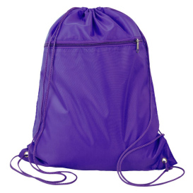 Q-Tees Q135200 Polyester Cinch Pack - Purple