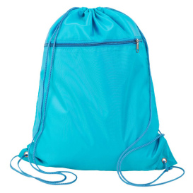 Q-Tees Q135200 Polyester Cinch Pack - Turquoise