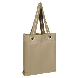 Q-Tees Q1630 Large Grommet Tote - Natural