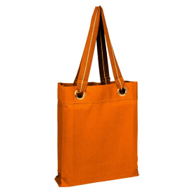 Q-Tees Q1630 Large Grommet Tote - Orange