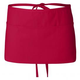 Q-Tees Q2115 Waist Apron with Pockets - Red