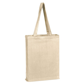 Q-Tees Q800GS Canvas Gusset Promotional Tote - Natural