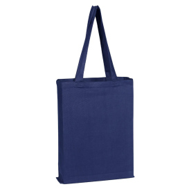 Q-Tees Q800GS Canvas Gusset Promotional Tote - Navy