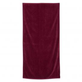 Q-Tees QV3060 Velour Beach Towel - Maroon