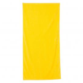 Q-Tees QV3060 Velour Beach Towel - Yellow