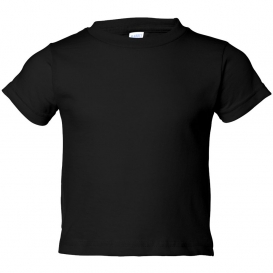 Rabbit Skins 3301T Toddler Short Sleeve T-Shirt - Black