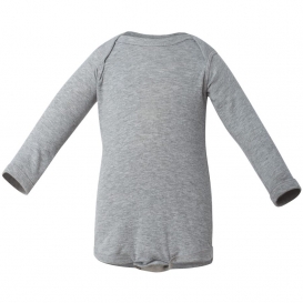 Rabbit Skins 4411 Infant Long Sleeve Lap Shoulder Creeper - Heather