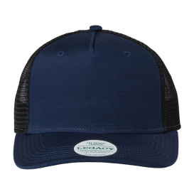 Legacy ROADIE Five-Panel Trucker Cap - Navy Slub/Black