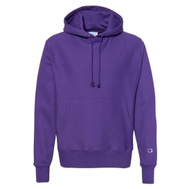 Champion S101 Reverse Weave Hooded Pullover Sweatshirt - Purple