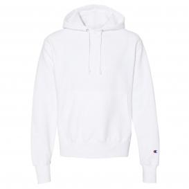 Champion S101 Reverse Weave Hooded Pullover Sweatshirt - White