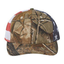 Kati S700M Printed Mesh Trucker Cap - All Purpose/USA Flag