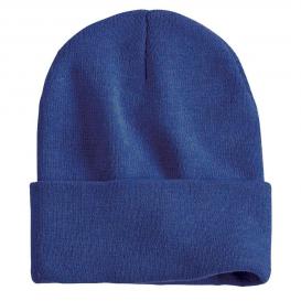 Sportsman SP12 12 Inch Solid Knit Beanie - Heather Dark Royal