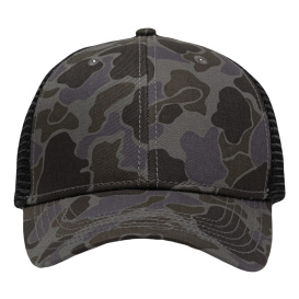 Sportsman SP1450 Traditional Lo-Pro Mesh Back Trucker Fit Cap - Chino Duck Camo/Black