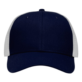 Sportsman SP1450 Traditional Lo-Pro Mesh Back Trucker Fit Cap - Chino Navy/White 