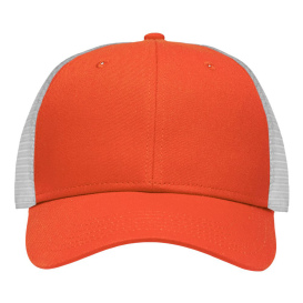 Sportsman SP1450 Traditional Lo-Pro Mesh Back Trucker Fit Cap - Chino Orange/White