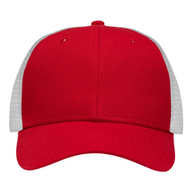 Sportsman SP1450 Traditional Lo-Pro Mesh Back Trucker Fit Cap - Chino Red/White