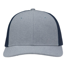 Sportsman SP1650 Modern Six-Panel Trucker Fit Cap - Heather Ice Blue/Navy