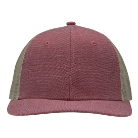 Sportsman SP1650 Modern Six-Panel Trucker Fit Cap - X Hatch Red/Khaki