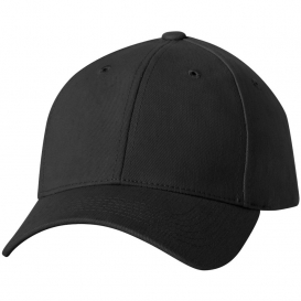 Sportsman 9910 Heavy Brushed Twill Structured Cap - Black