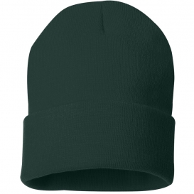 Sportsman SP12 12 Inch Solid Knit Beanie - Forest