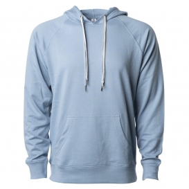 Independent Trading Co. SS1000 Unisex Lightweight Loopback Terry Hooded Pullover - Misty Blue