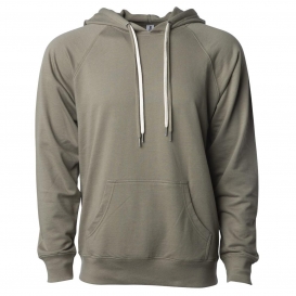 Independent Trading Co. SS1000 Unisex Lightweight Loopback Terry Hooded Pullover - Olive