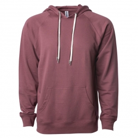 Independent Trading Co. SS1000 Unisex Lightweight Loopback Terry Hooded Pullover - Port