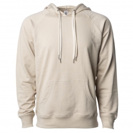 Independent Trading Co. SS1000 Unisex Lightweight Loopback Terry Hooded Pullover - Sand