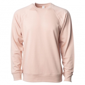 Independent Trading Co. SS1000C Unisex Lightweight Loopback Terry Crew - Rose