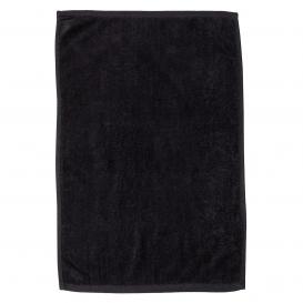 Q-Tees T200 Hemmed Hand Towel - Black