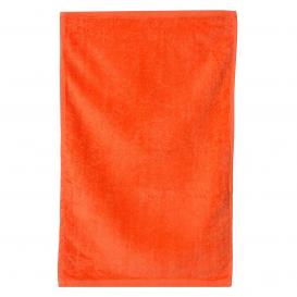 Q-Tees T200 Hemmed Hand Towel - Orange