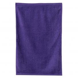 Q-Tees T300 Deluxe Hemmed Hand Towel - Purple