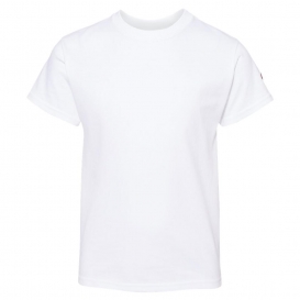 Champion T435 Youth Short Sleeve Tagless T-Shirt - White
