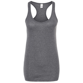 Tultex 190 Women\'s Racerback Tank Top - Heather Charcoal