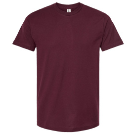 Tultex 202 Unisex Fine Jersey T-Shirt - Burgundy