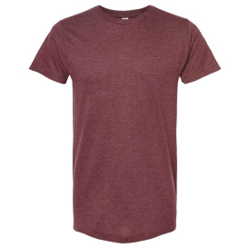 Tultex 202 Unisex Fine Jersey T-Shirt - Heather Burgundy