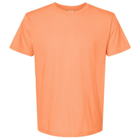 Tultex 202 Unisex Fine Jersey T-Shirt - Heather Cantaloupe