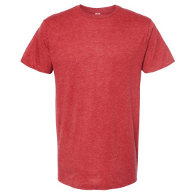 Tultex 202 Unisex Fine Jersey T-Shirt - Heather Red