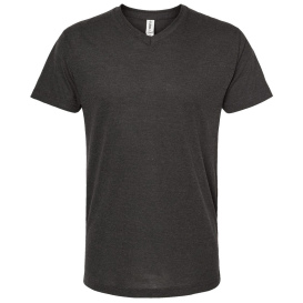 Tultex 207 Unisex Poly-Rich V-Neck T-Shirt - Heather Graphite