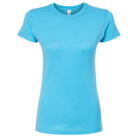 Tultex 213 Women's Slim Fit Fine Jersey T-Shirt - Aqua | Full Source